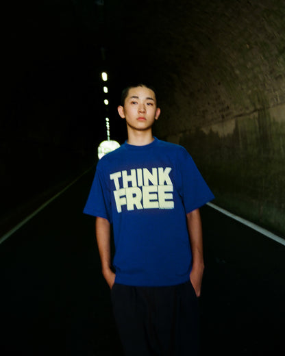 THINK FREE T-shirts "Royal”