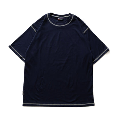 Stitched cotton t-shirts "Navy"