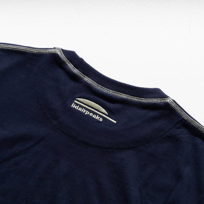 Stitched cotton t-shirts "Navy"
