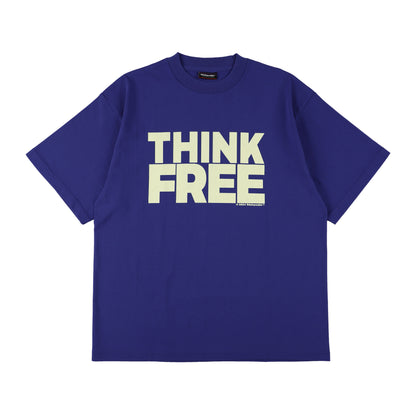 THINK FREE T-shirts "Royal”