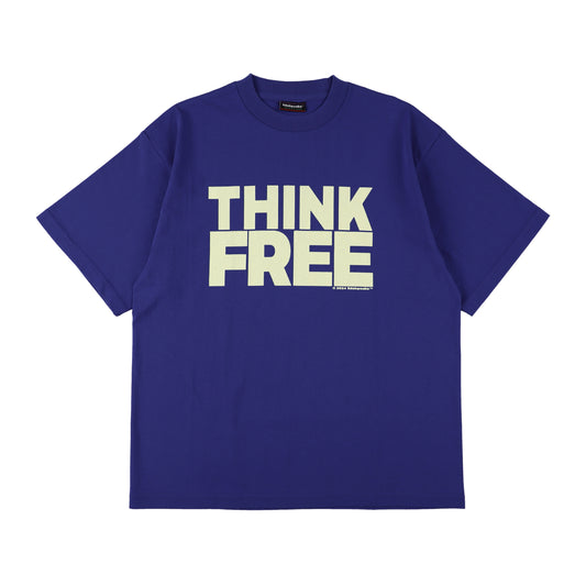THINK FREE T-shirts "Royal”